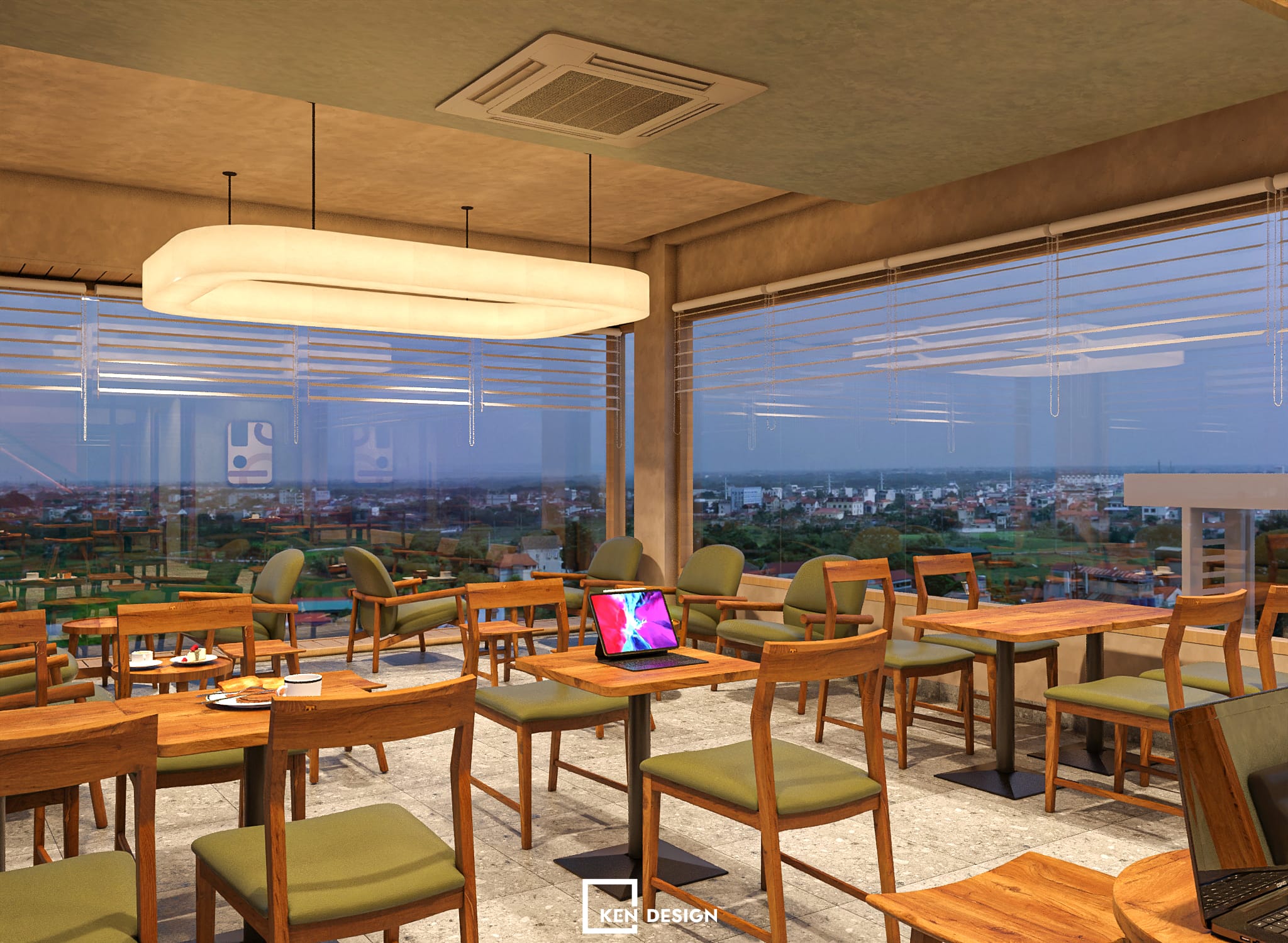 Thiết kế quán Win Lucky coffee & tea